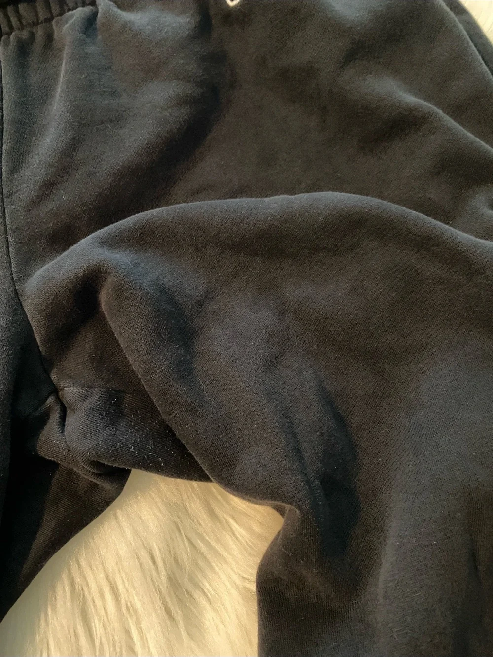 GAP Kids Black Logo Elastic-Waist Sweatpants